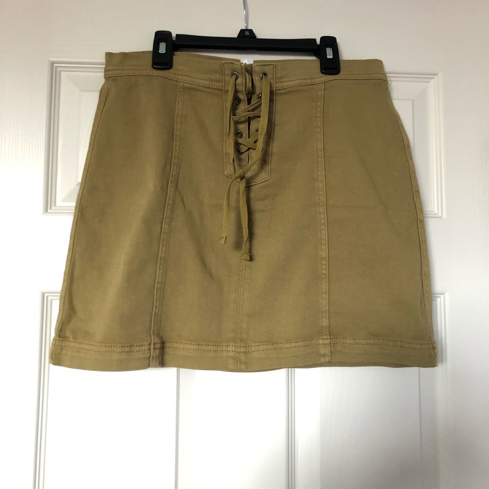 Others Follow Tie-Front Skirt